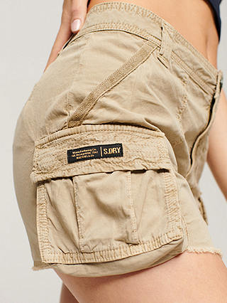 Superdry Utility Parachute Skirt, Stone Taupe Brown