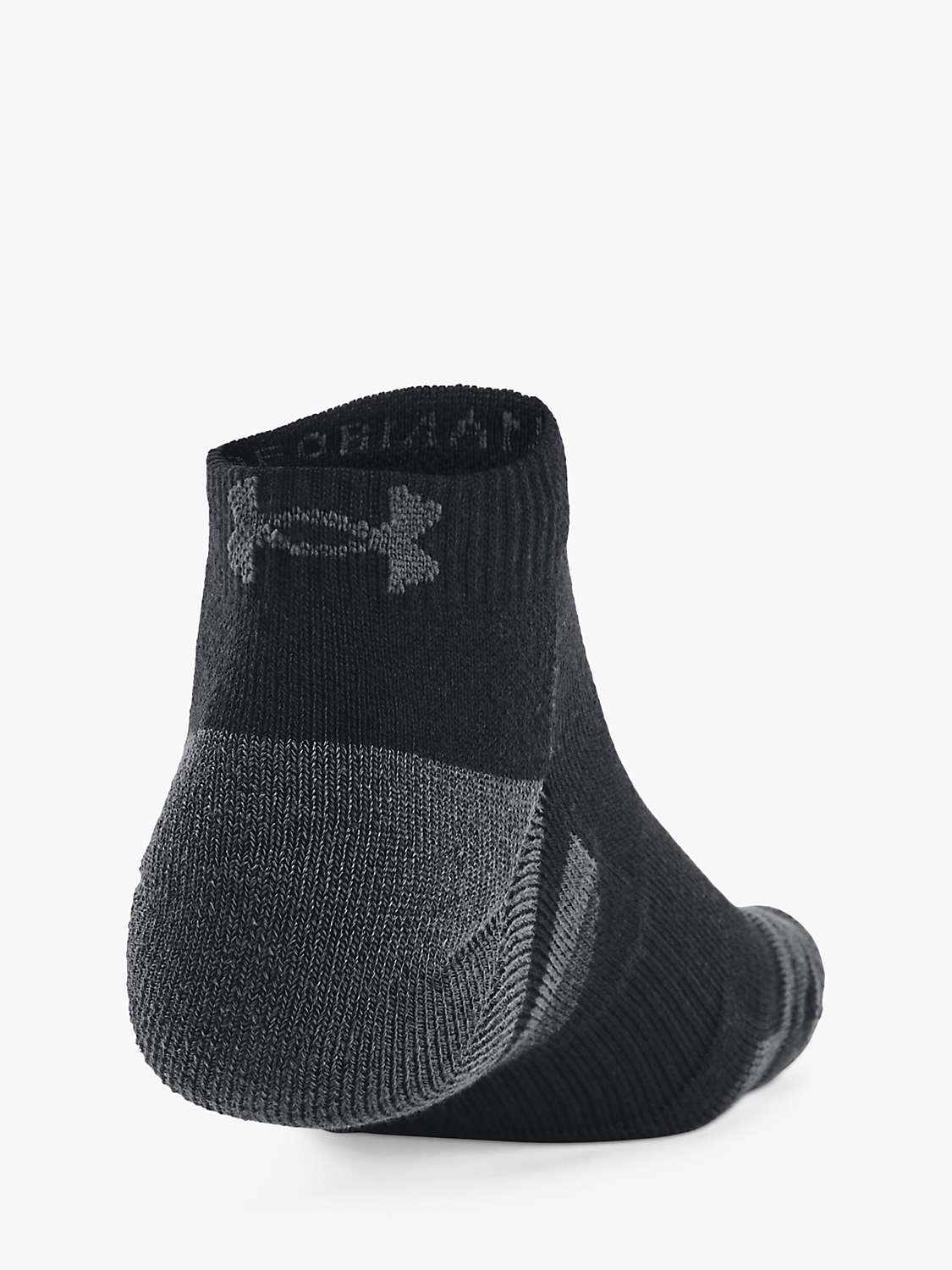 Buy Under Armour Performance Tech Low Cut Socks, Pack of 3, Black/Jet Gray Online at johnlewis.com