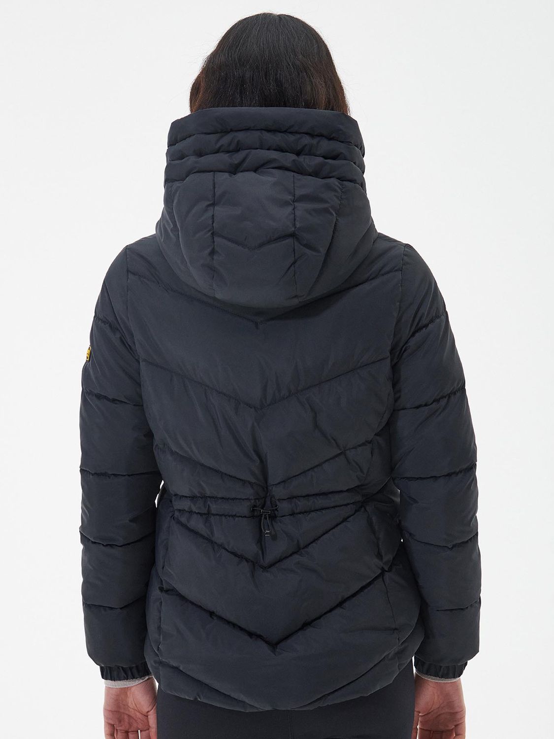 Barbour International Boston Quilted Jacket, Black at John Lewis & Partners