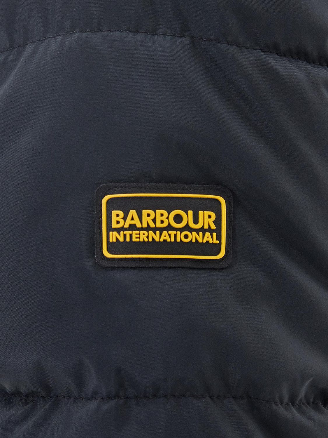 Barbour International Boston Quilted Jacket, Black at John Lewis & Partners