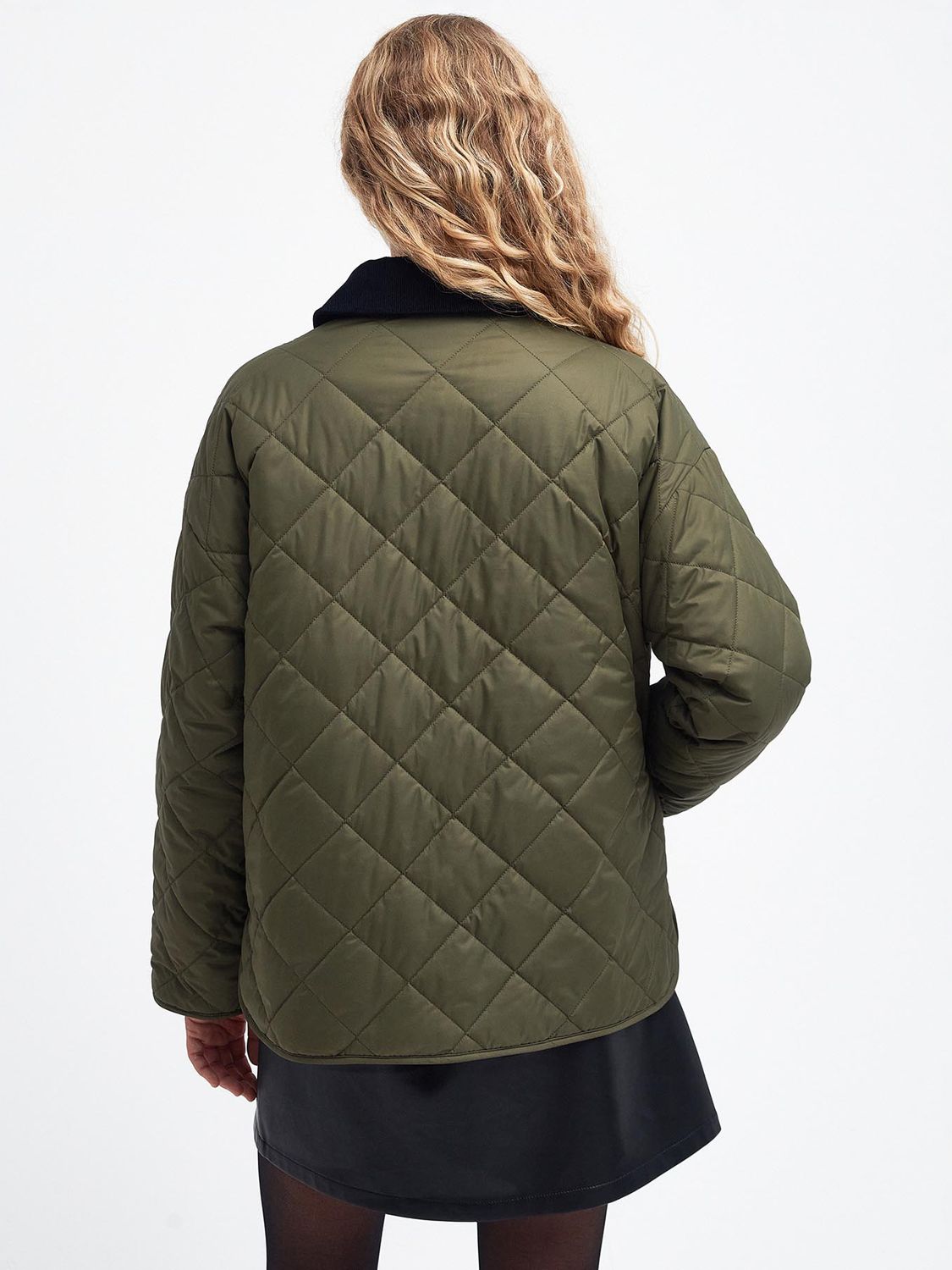 Barbour x House of Hackney Daintry Reversible Quilted Jacket, Fern/Opia