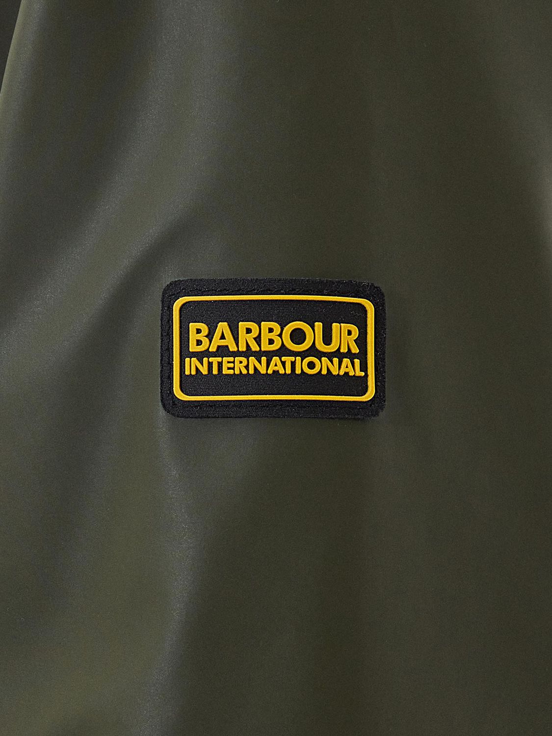 Barbour International Peaty Showerproof Longline Jacket, Envy at John ...