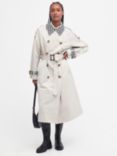 Barbour Tomorrow's Archive Blaire Showerproof Trench Coat, Blanc, Blanc