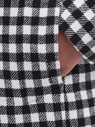Barbour Tomorrow's Archive Cawder Wool Blend Checked Coat, Black/White