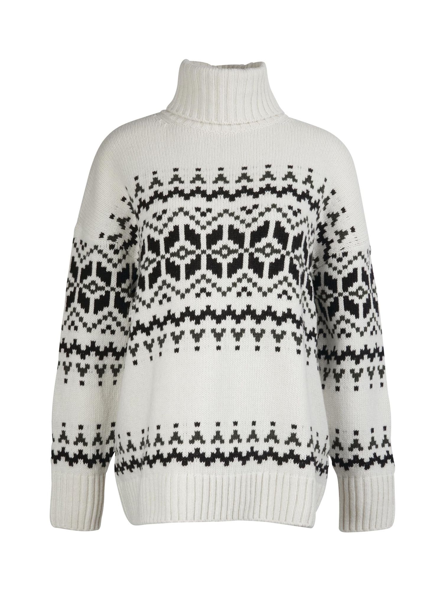 Barbour Patrisse Fair Isle Knitted Jumper, Antique White