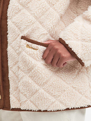 Barbour Tomorrow's Archive Cambo Quilted Fleece Jacket, Winter Pearl