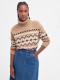 Barbour Tomorrow's Archive Blaire Fair Isle Wool Blend Jumper, Hessian