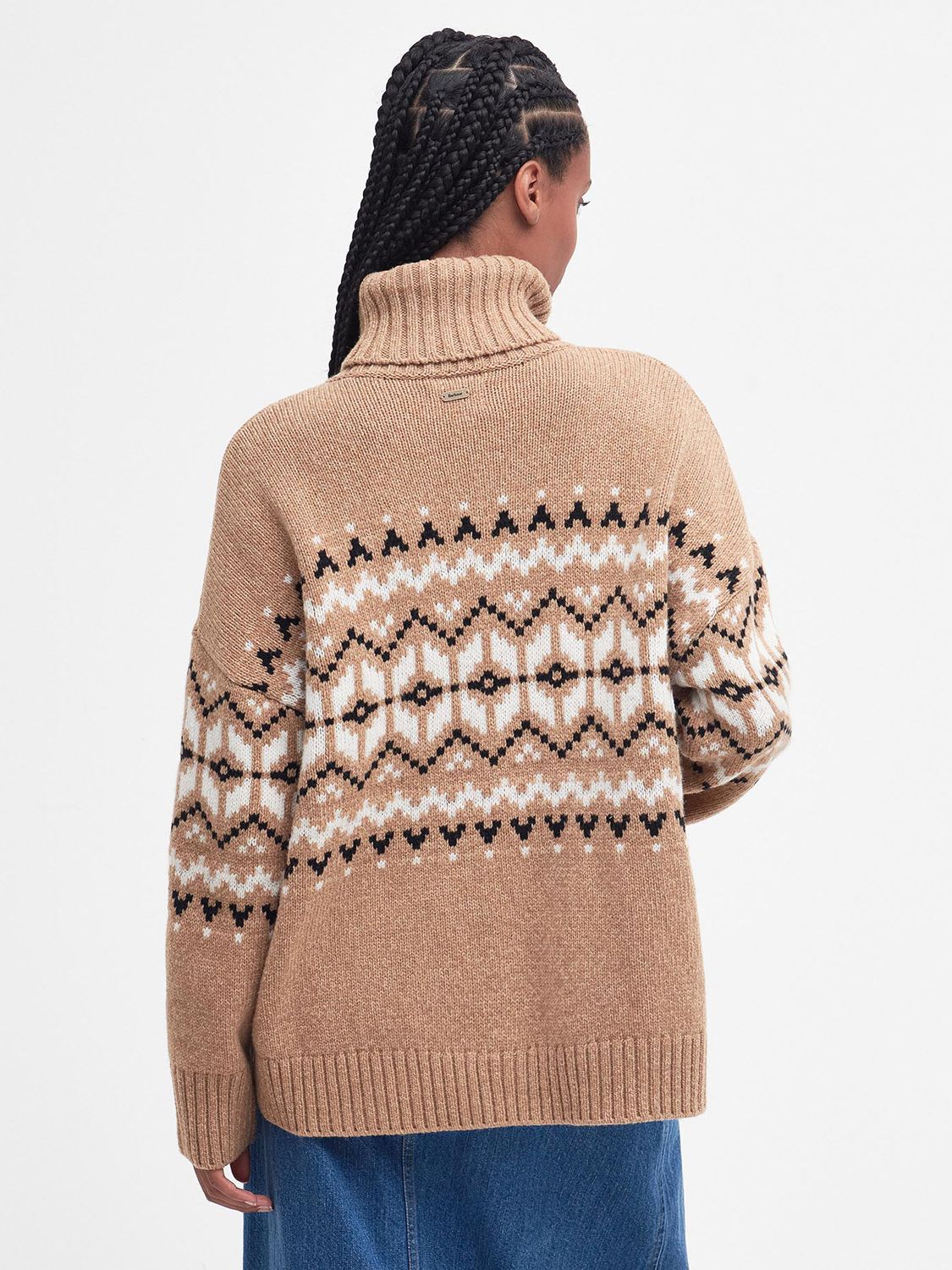 Buy Barbour Tomorrow's Archive Blaire Fair Isle Wool Blend Jumper, Hessian Online at johnlewis.com