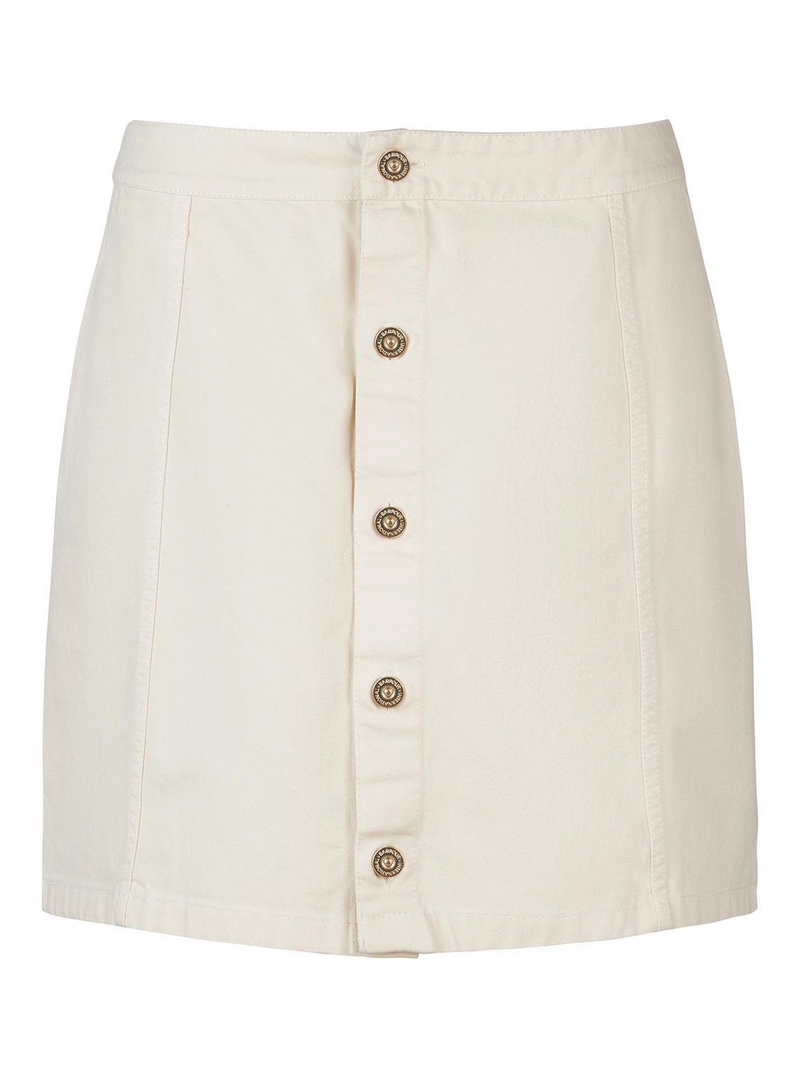 Barbour International Lorimer Denim Skirt, Pebble at John Lewis & Partners