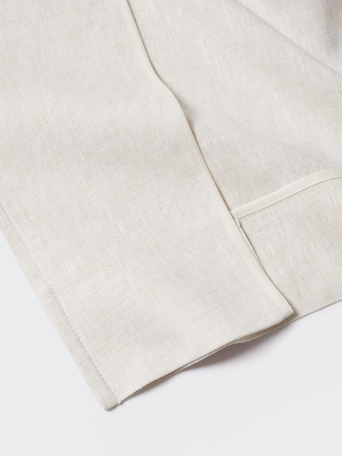 Mango Sahara Linen Trench Coat, Pastel Grey