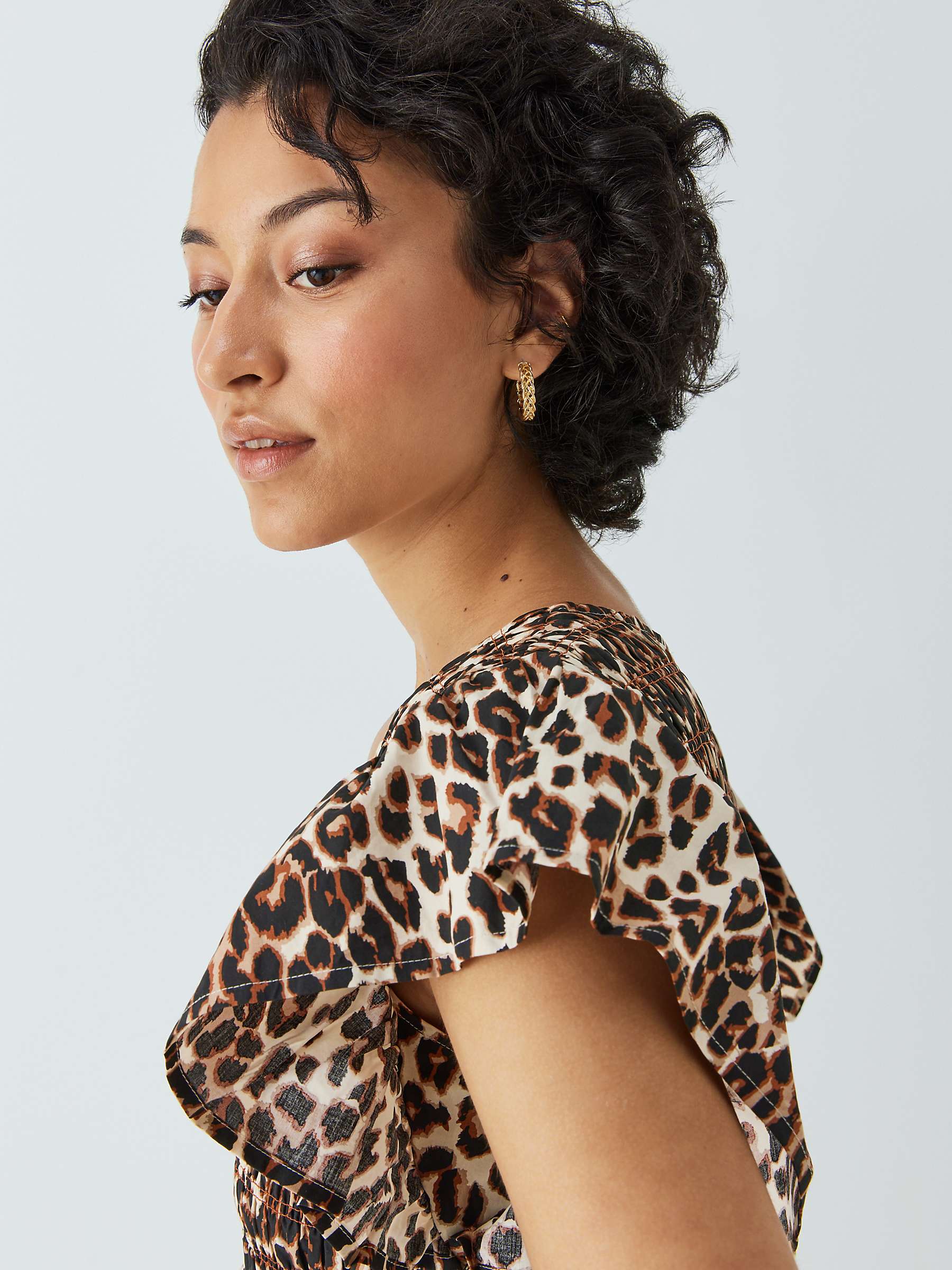 Buy Rails Nala Cheetah Print Midi Dress, Brown Online at johnlewis.com