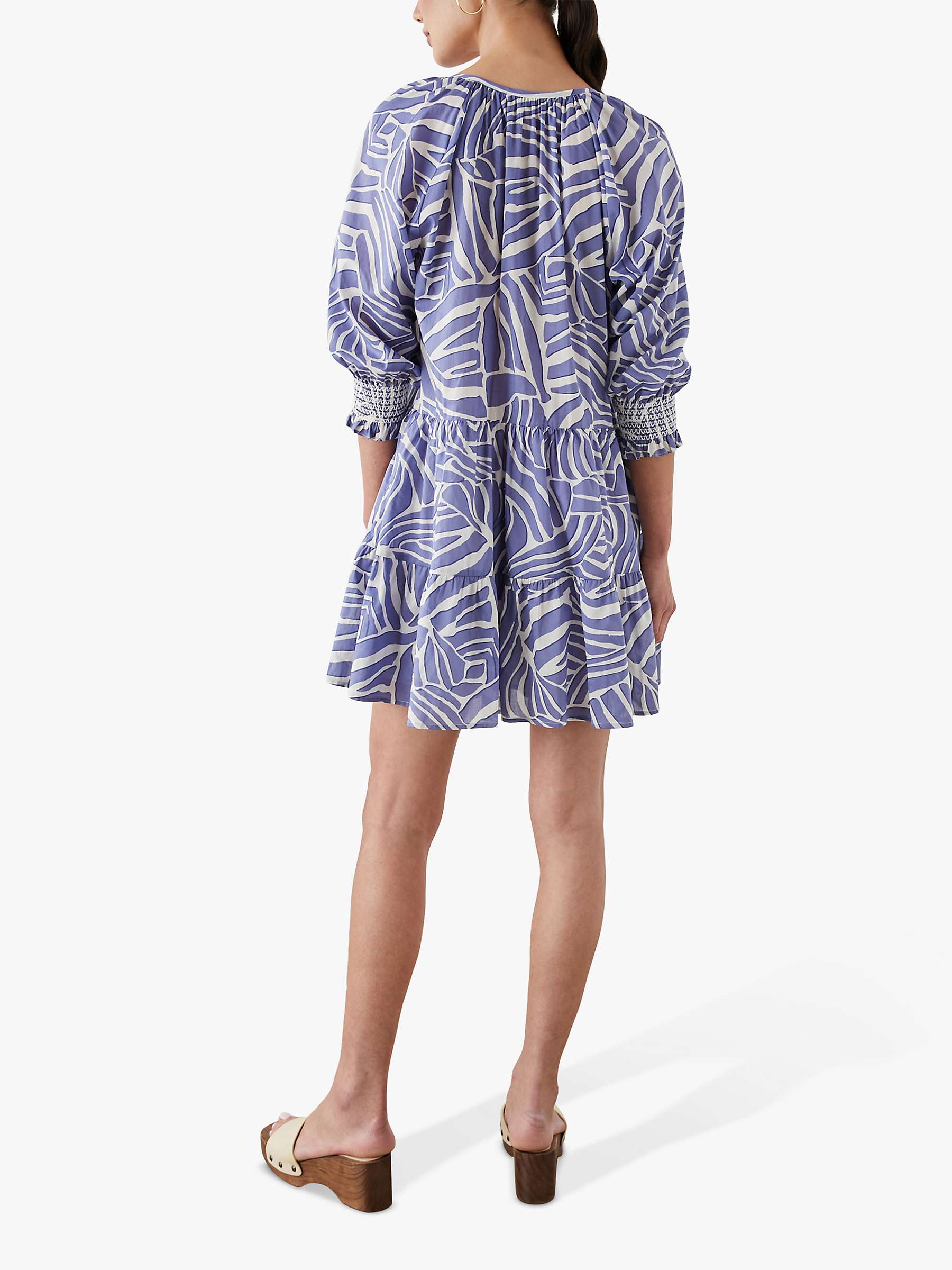Buy Rails Sia Island Waves Abstract Print Mini Dress, Blue Online at johnlewis.com