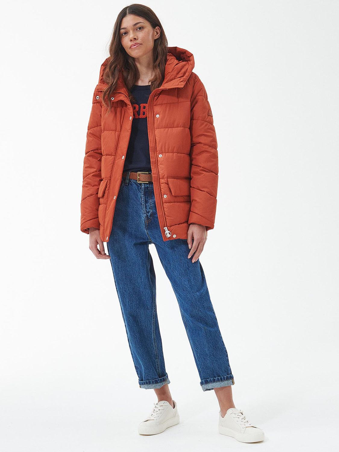 Barbour Bracken Quilted Jacket, Spiced Pumpkin