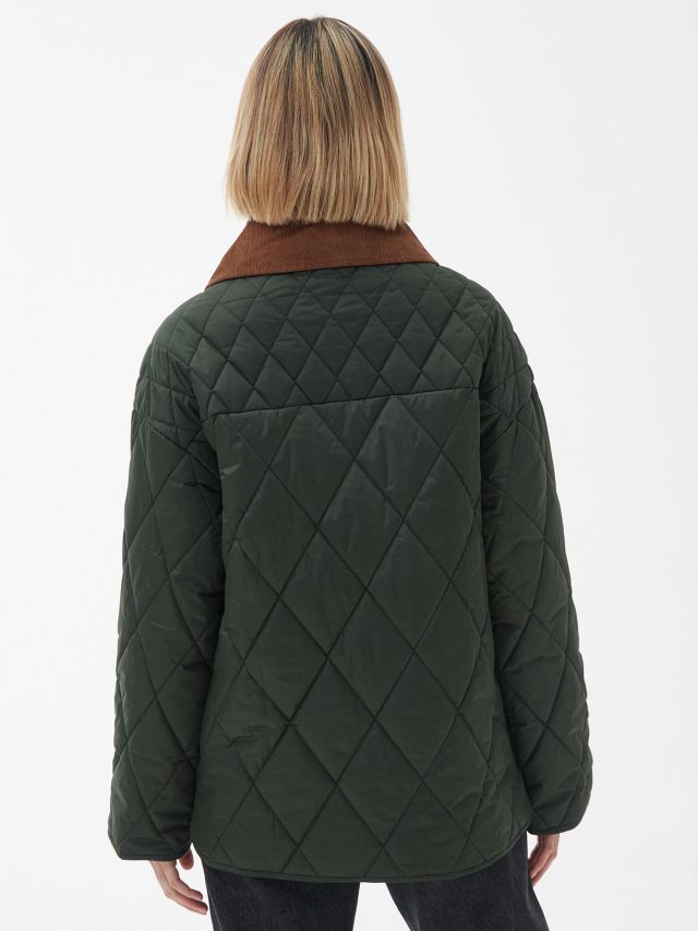 Barbour Woodhall Quilted Jacket, Sage, 8