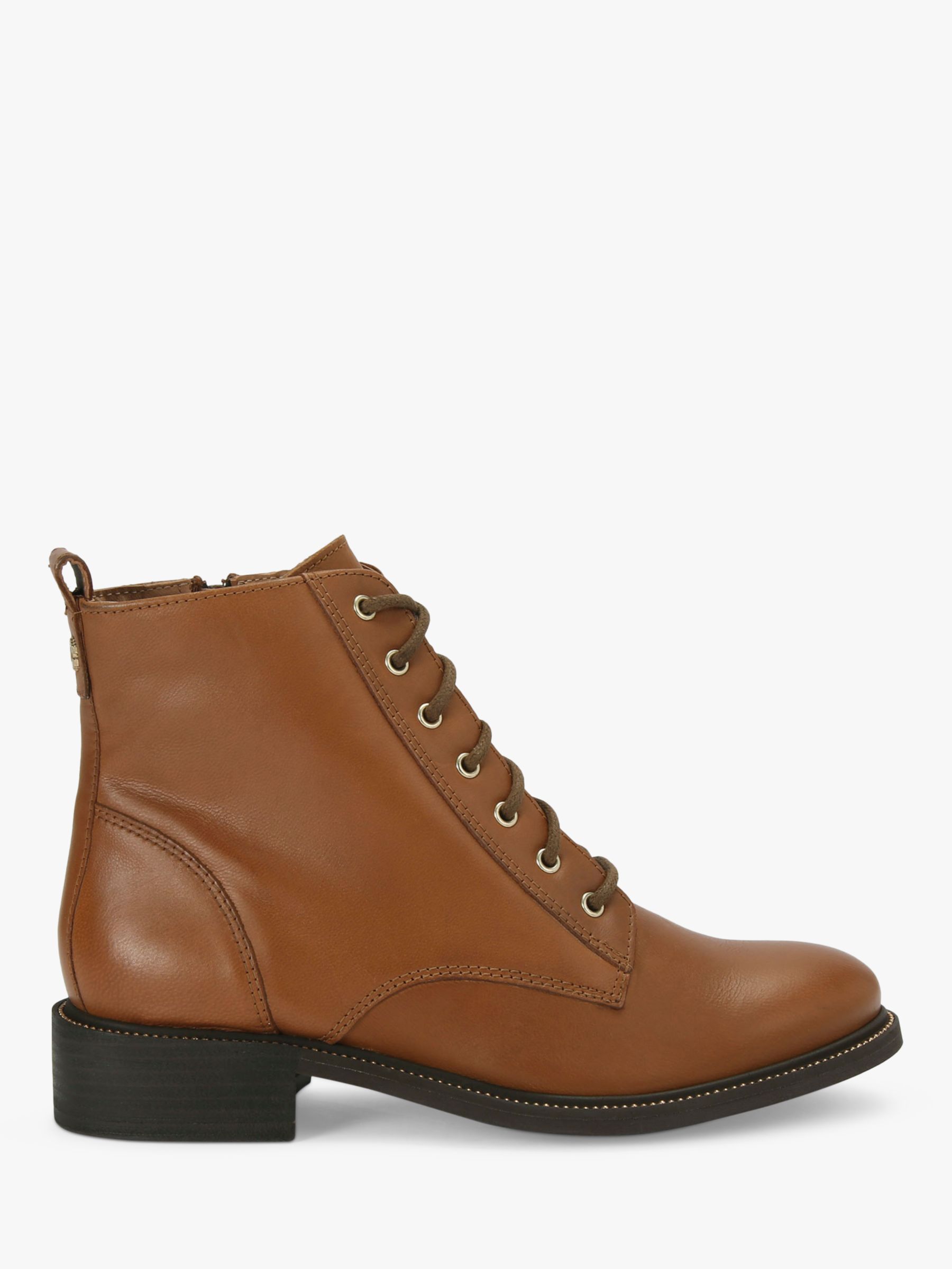 Carvela Spike Stud Detail Leather Ankle Boots, Brown Tan at John Lewis ...