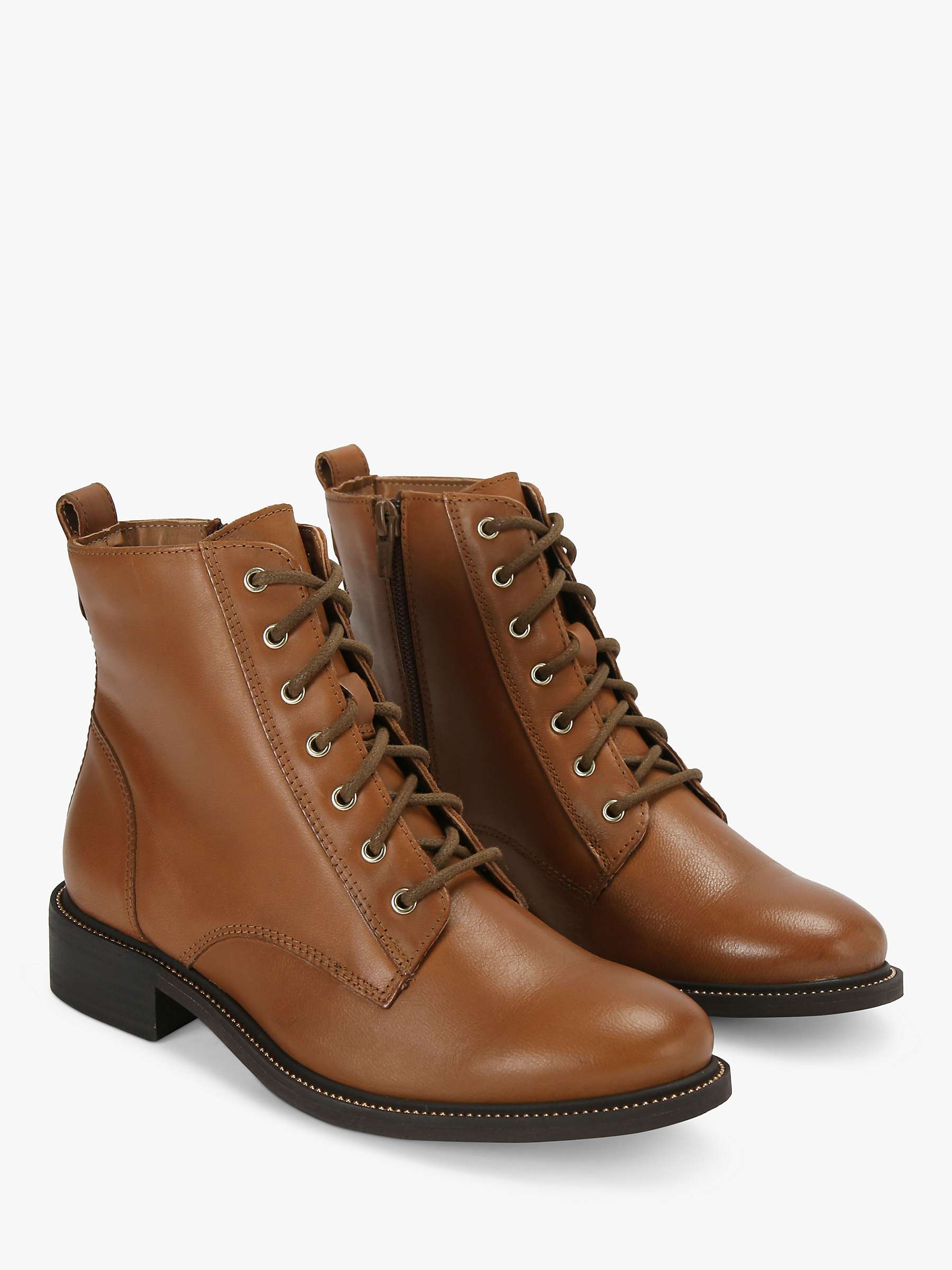 Buy Carvela Spike Stud Detail Leather Ankle Boots, Brown Tan Online at johnlewis.com