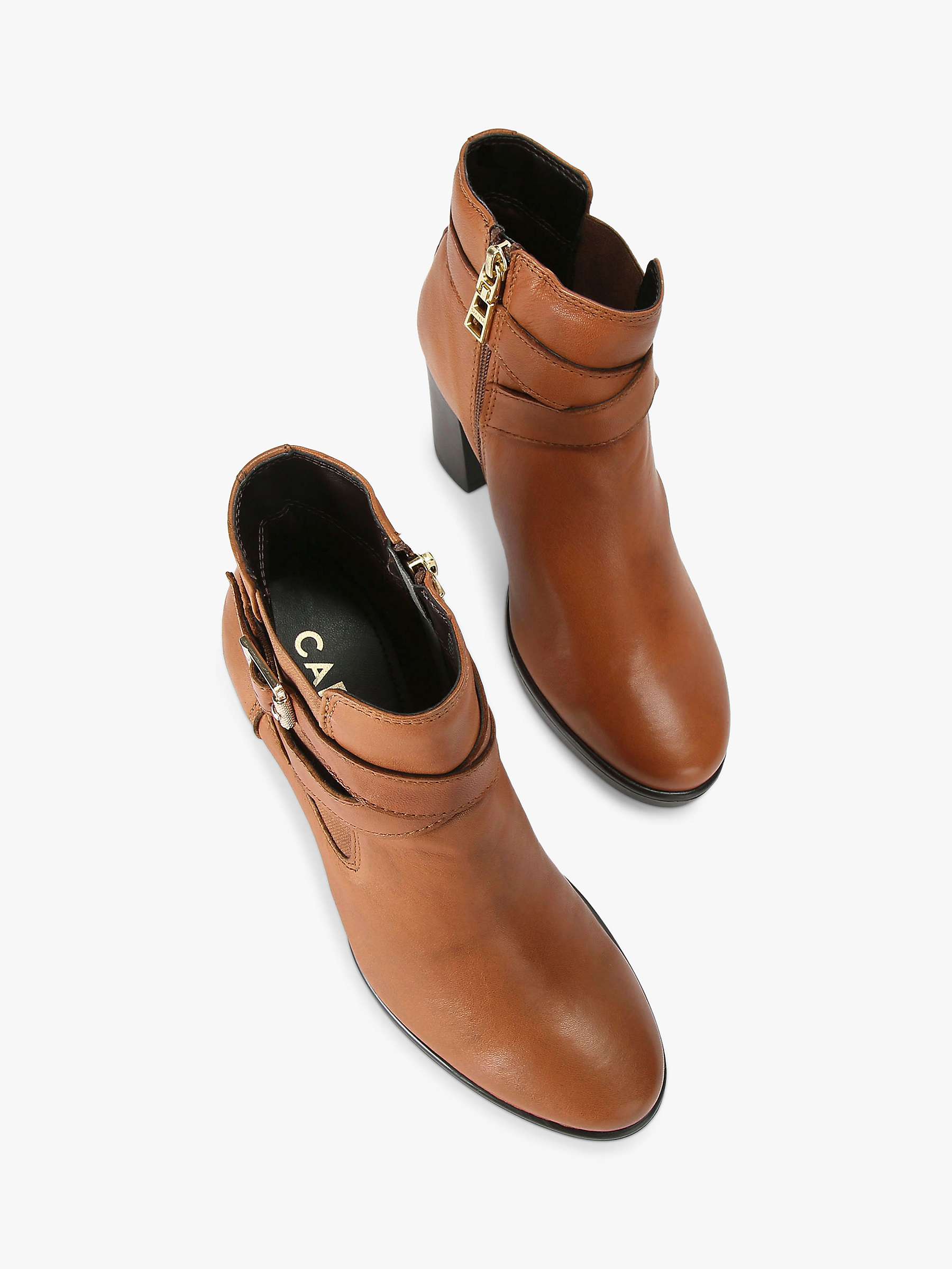 Buy Carvela Silver 2 Leather Ankle Boots, Brown Tan Online at johnlewis.com