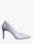 Carvela Lovebird Embellished High Heel Court Shoes, Navy Blue