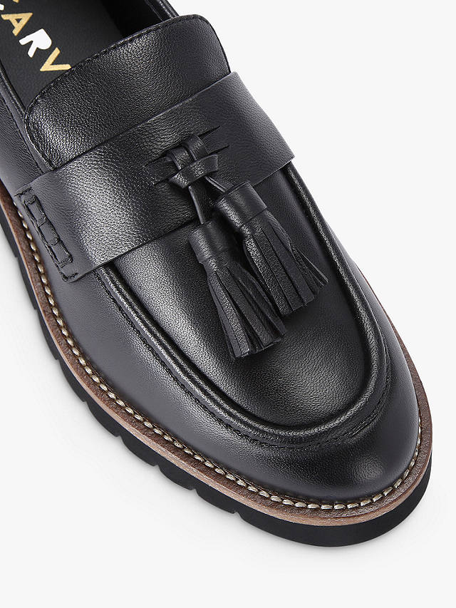 Carvela Grange Leather Loafers, Black