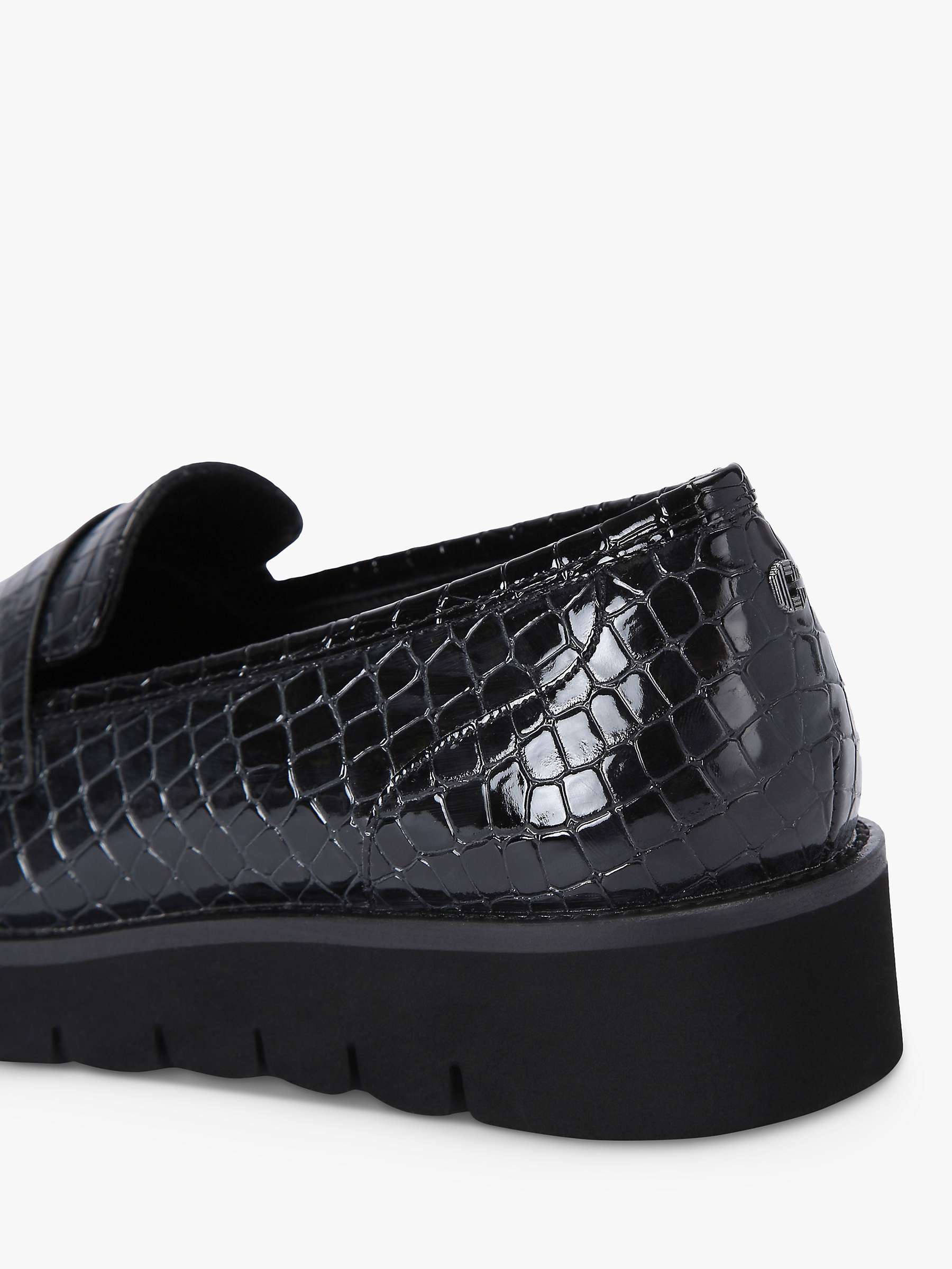 Buy Carvela Grange Slip On Loafers, Black Online at johnlewis.com