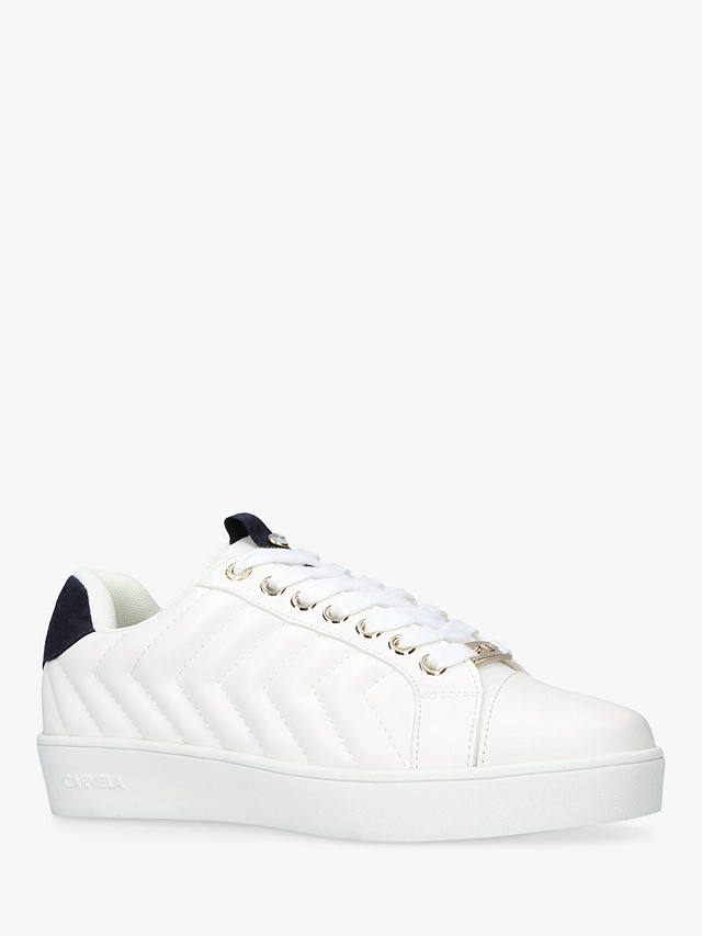 Carvela Joyful Quilted Trainers, White
