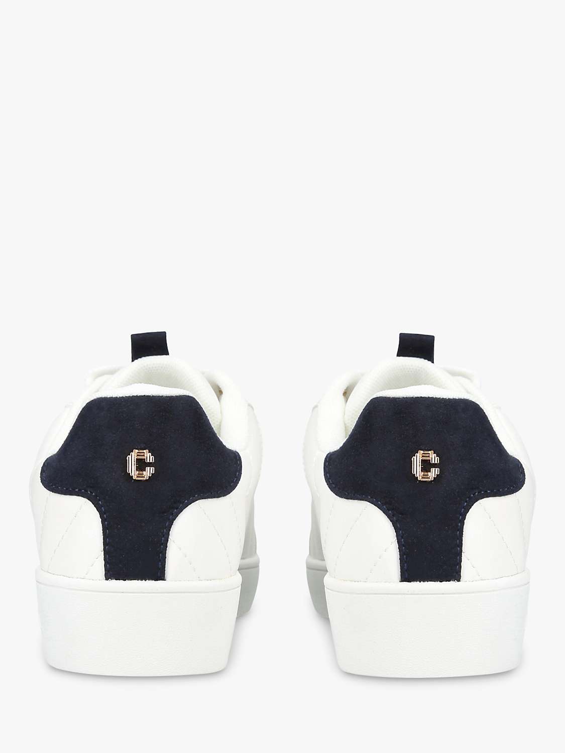 Buy Carvela Joyful Quilted Trainers, White Online at johnlewis.com