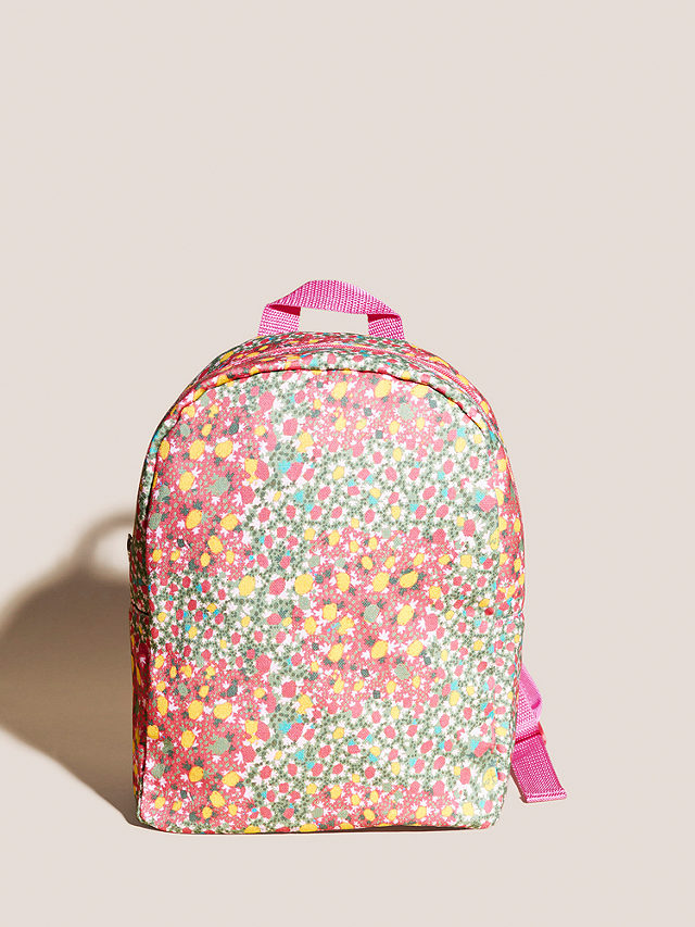 Jamie Floral Fashion Backpack - White Multi