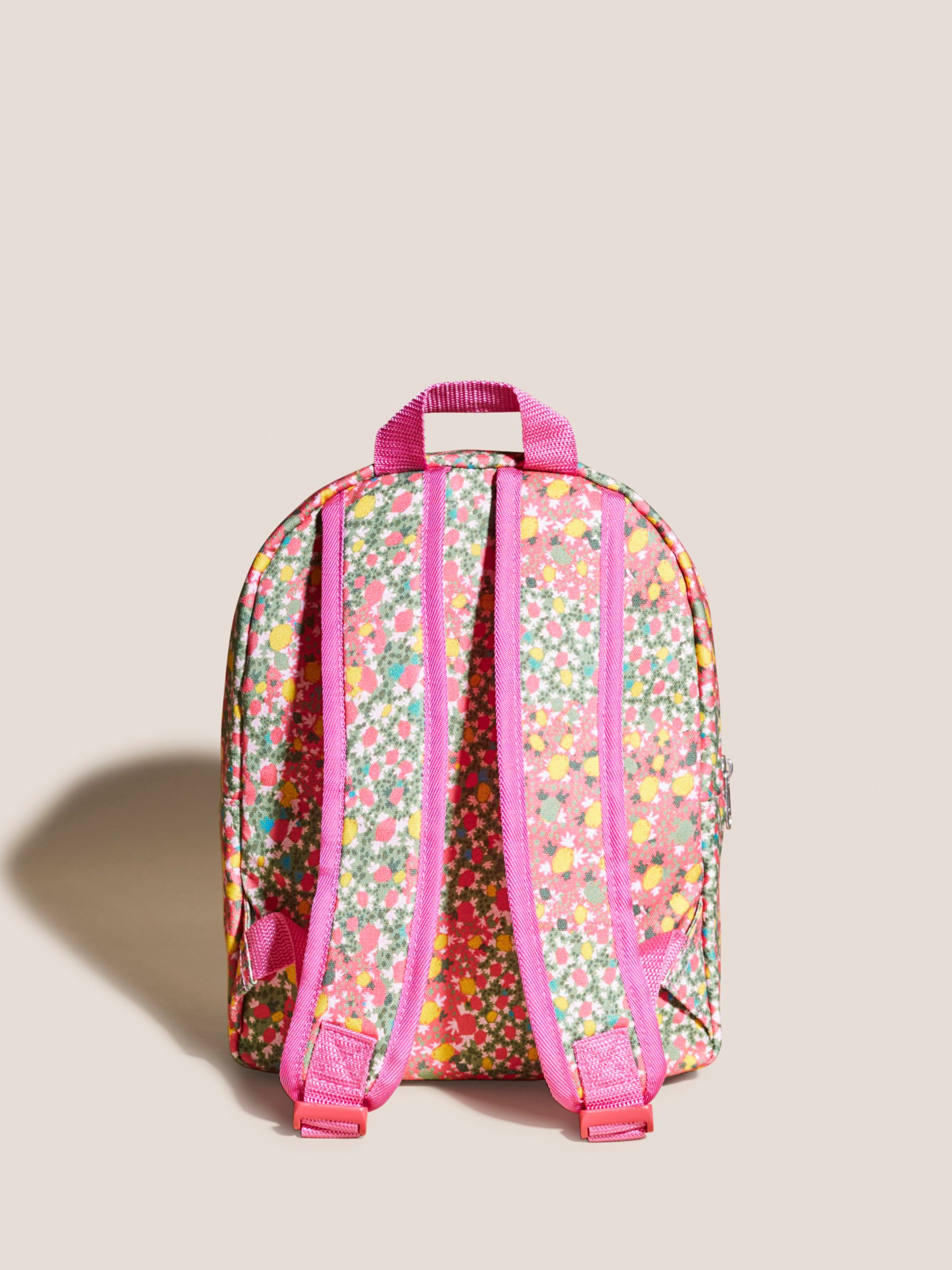 Jamie Floral Fashion Backpack - White Multi