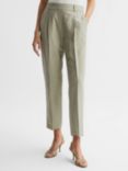 Reiss Shae Tapered Linen Blend Trousers
