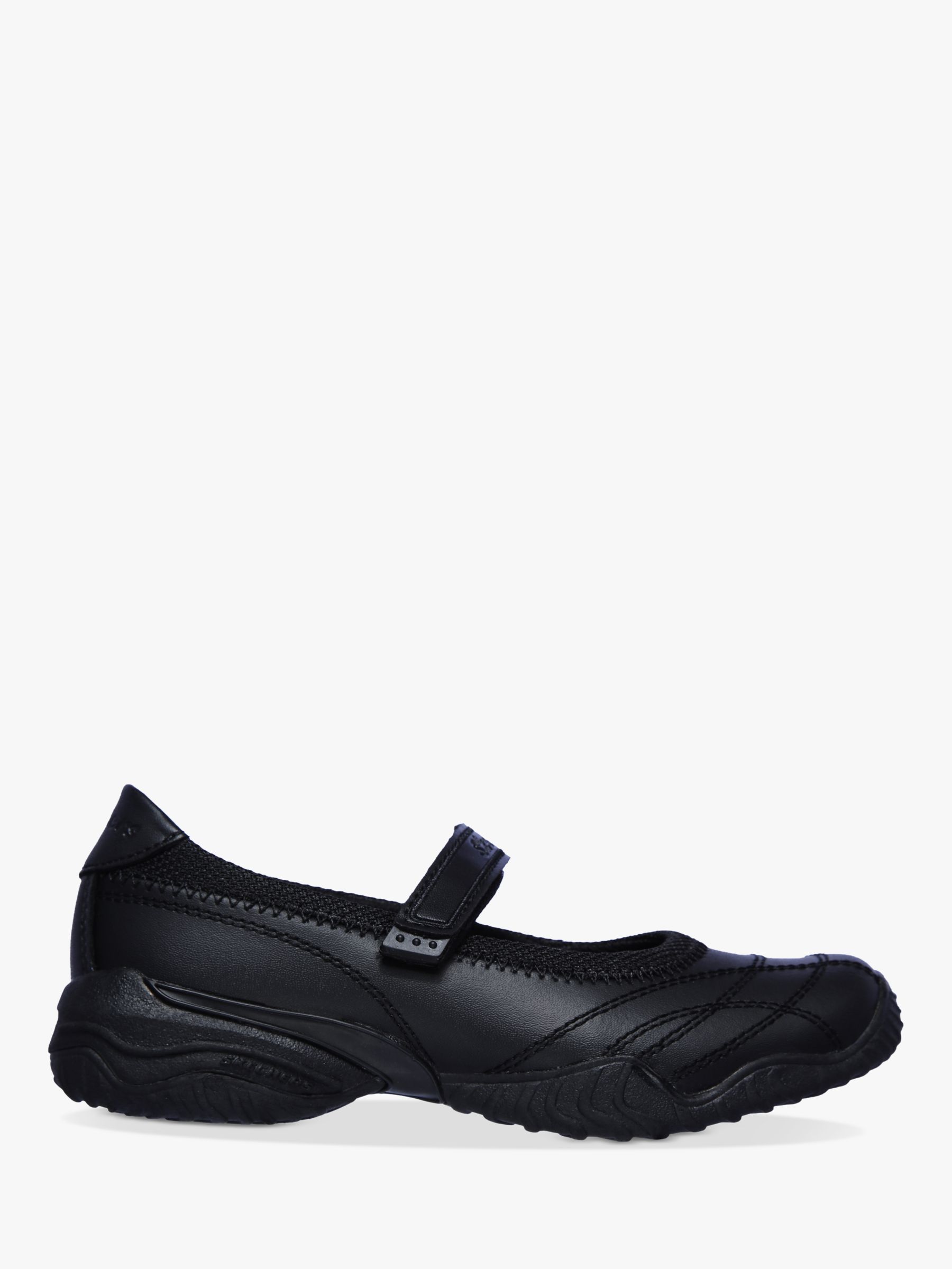 Skechers Kids' Velocity Pouty School Shoes, Black, 28