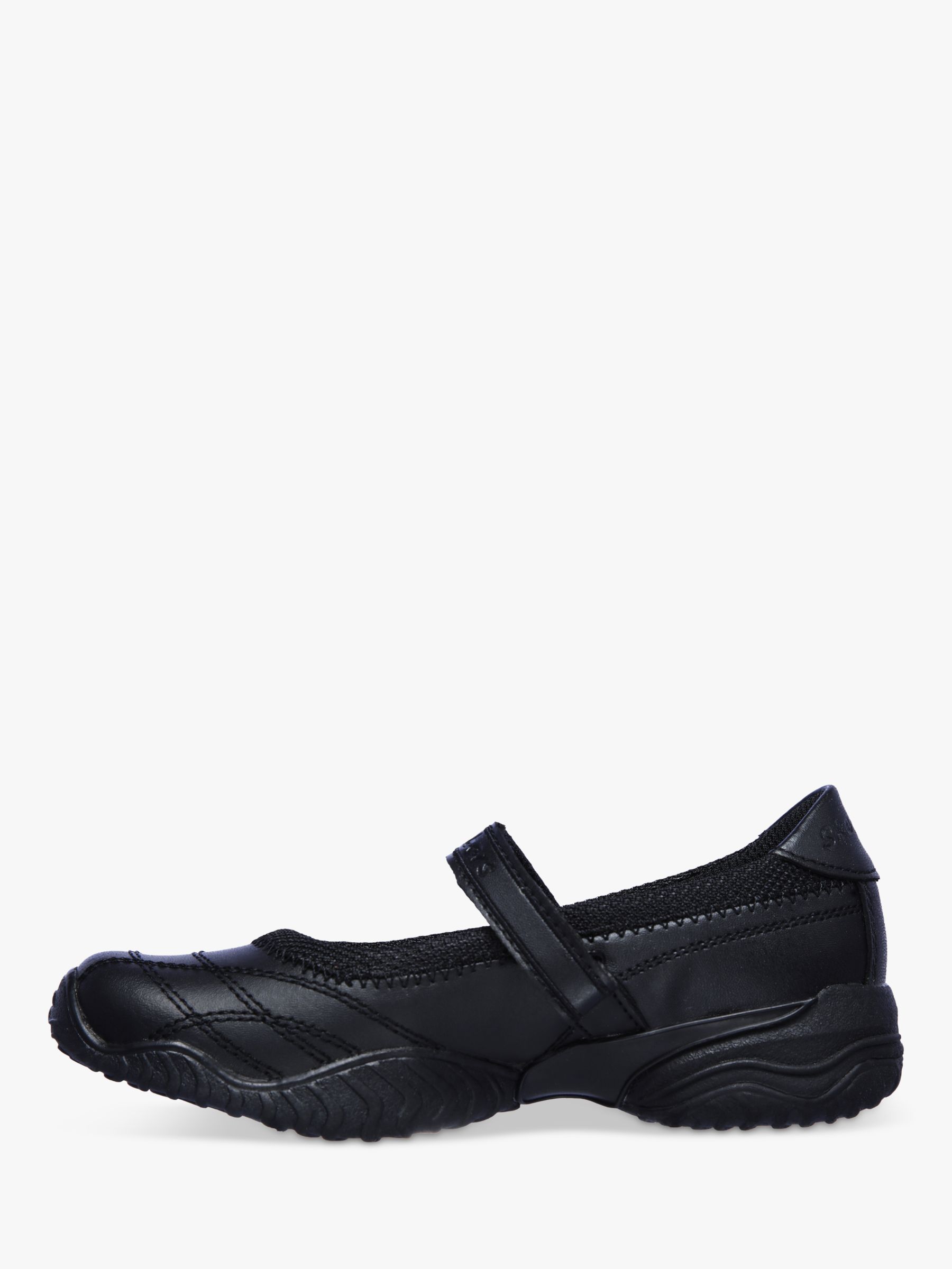 Skechers Kids' Velocity Pouty School Shoes, Black, 28