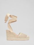 L.K.Bennett Magnolia Lace Wedge Heel Espadrilles