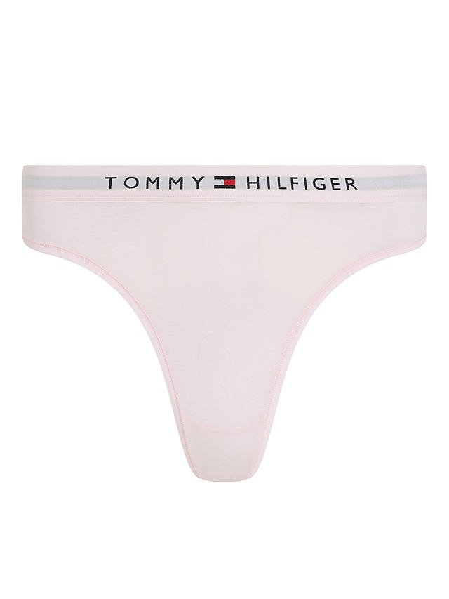 Tommy Hilfiger Logo Waistband Thong, Light Pink
