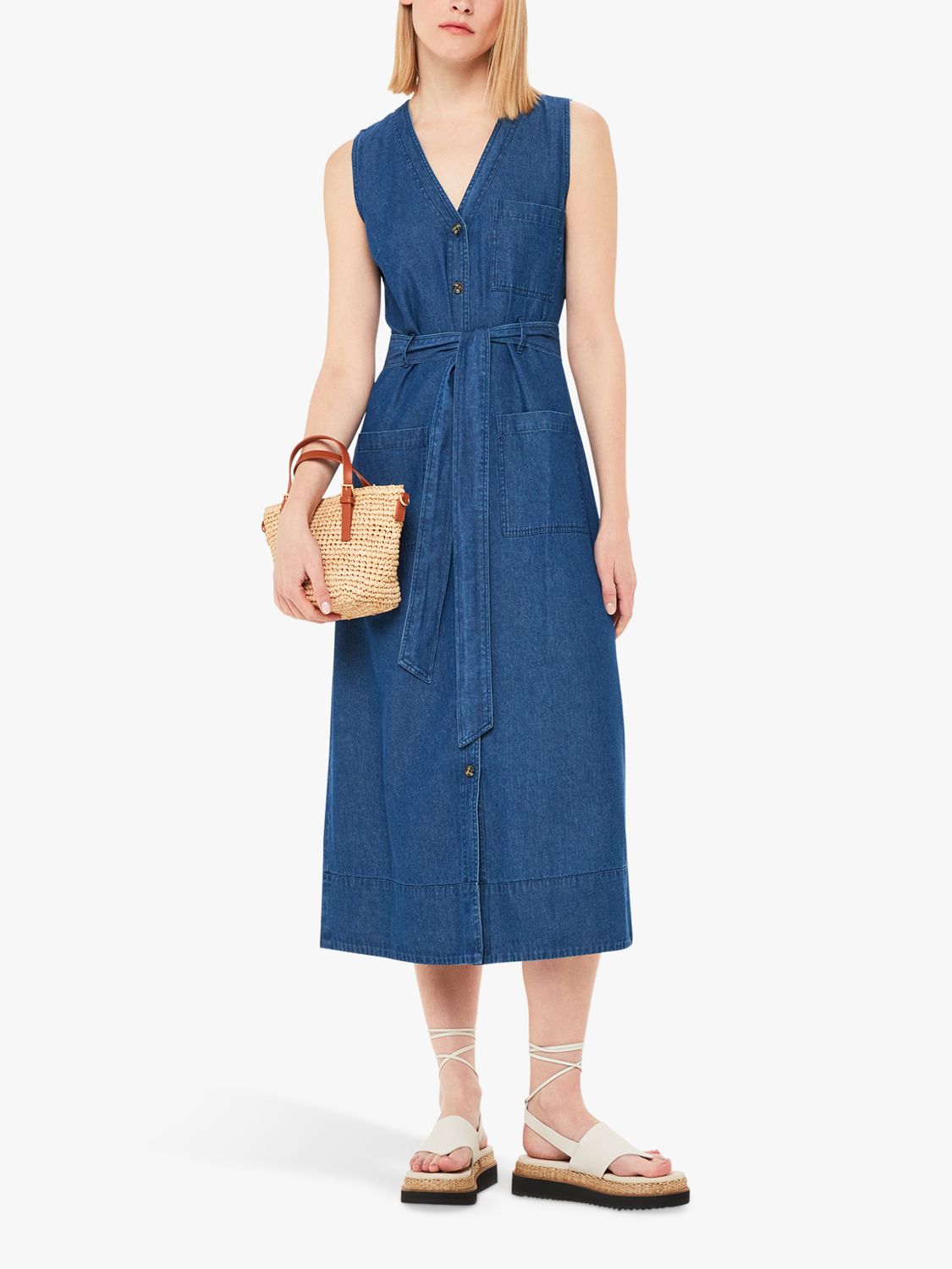 Free people keeping my cool store denim dress