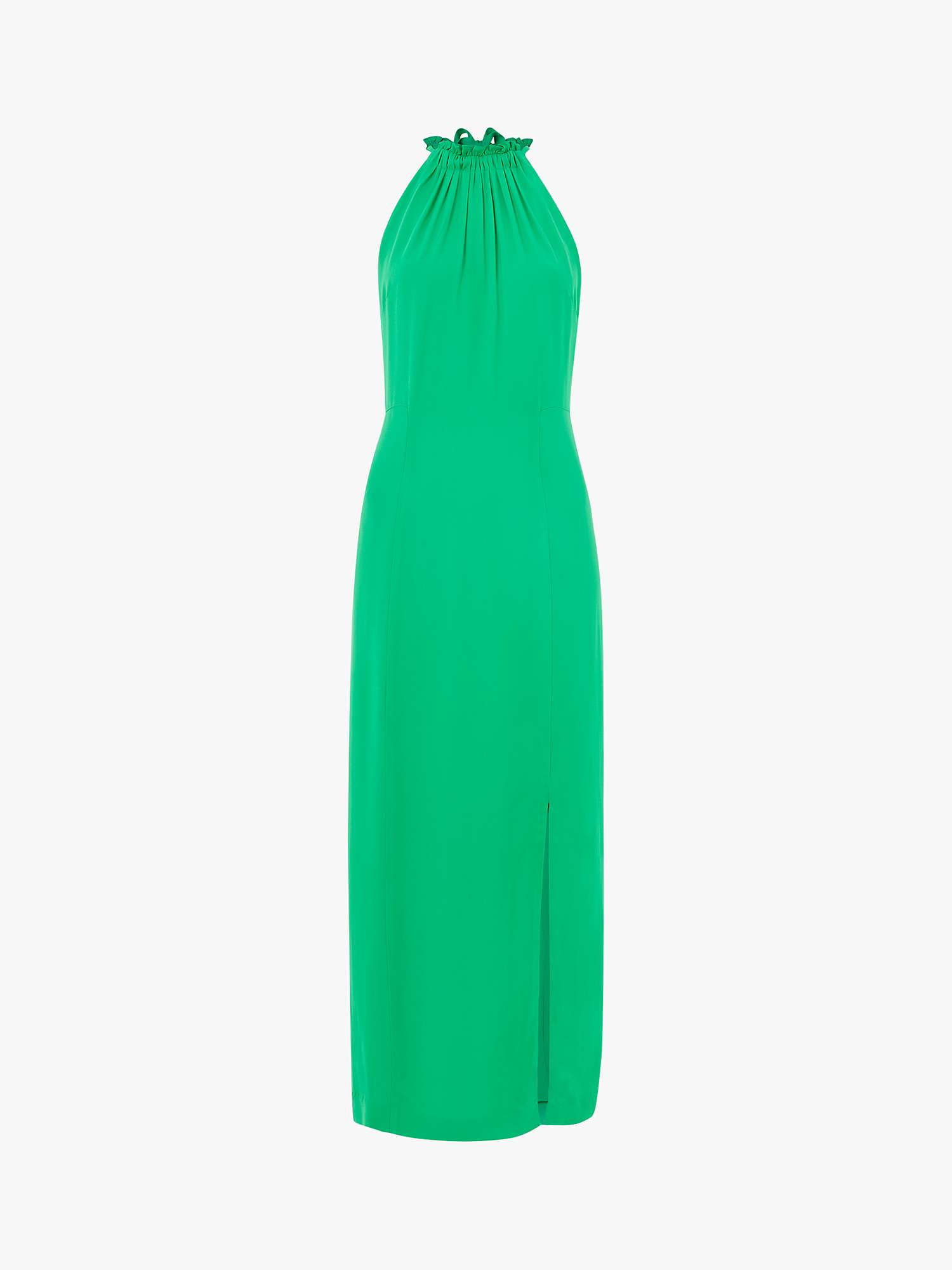 Buy Whistles Plain Eliza Halterneck Midi Dress, Green Online at johnlewis.com