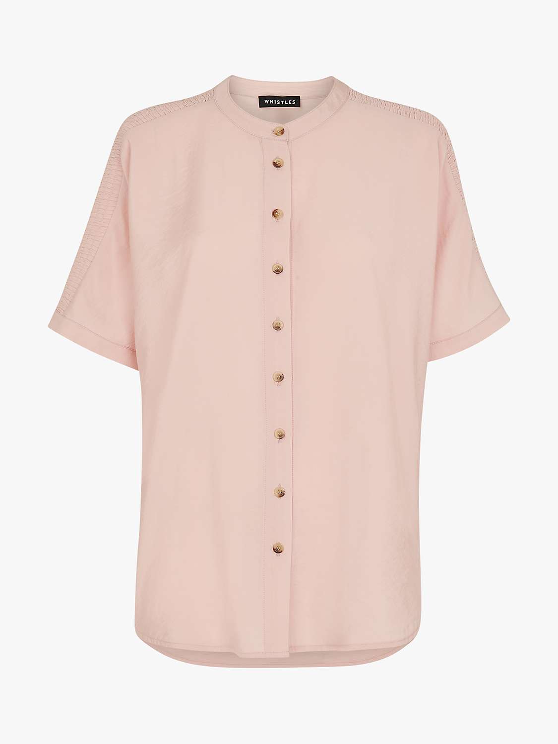 Buy Whistles Maisie Shirred Sleeve Blouse Online at johnlewis.com