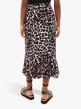 Whistles Leopard Spot Wrap Skirt, Multi