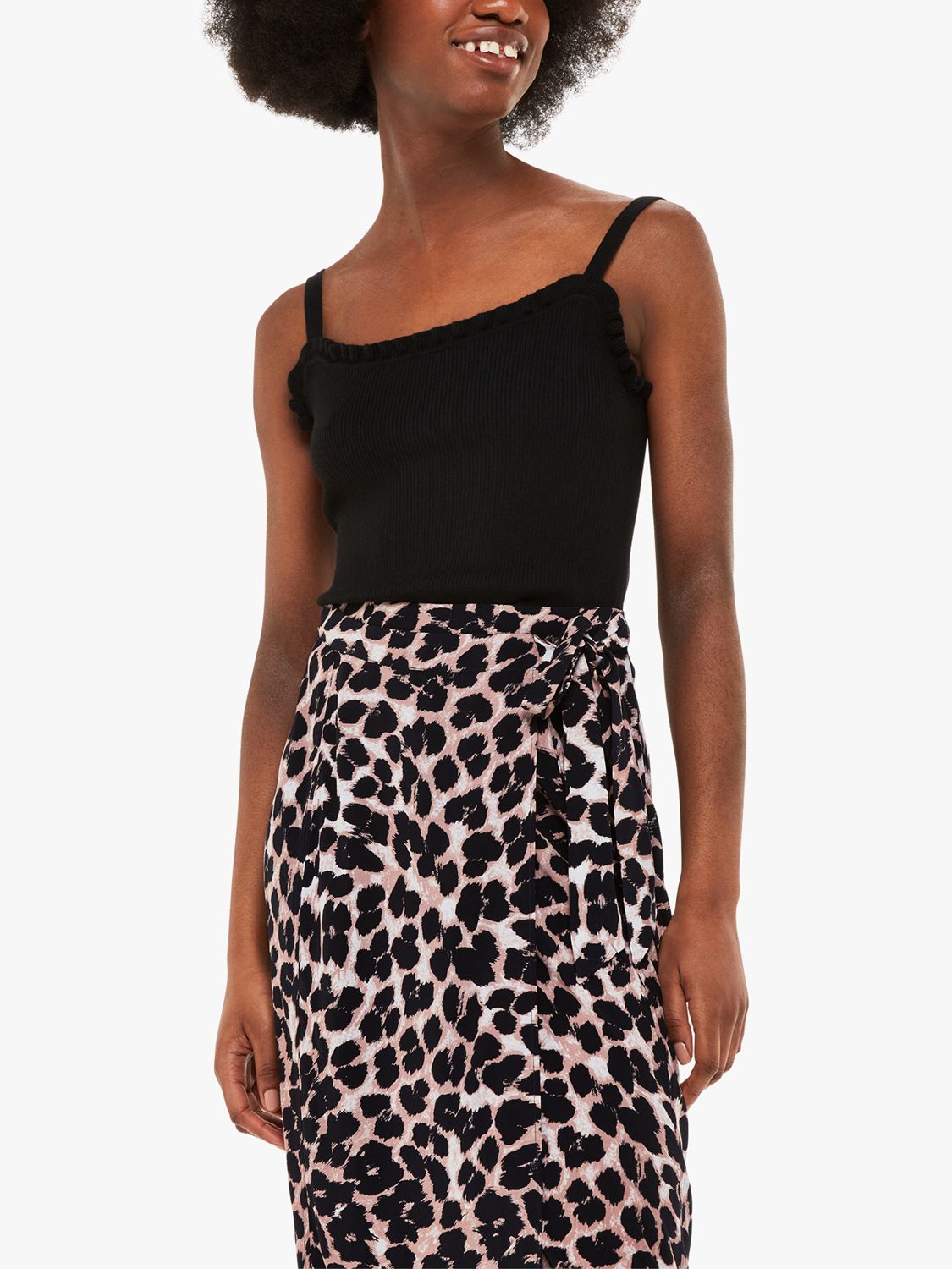 Buy Whistles Leopard Spot Wrap Skirt, Multi Online at johnlewis.com