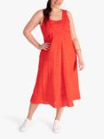 chesca Linen Dress, Red
