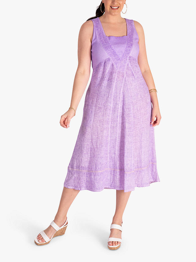 chesca Linen Dress, Lilac