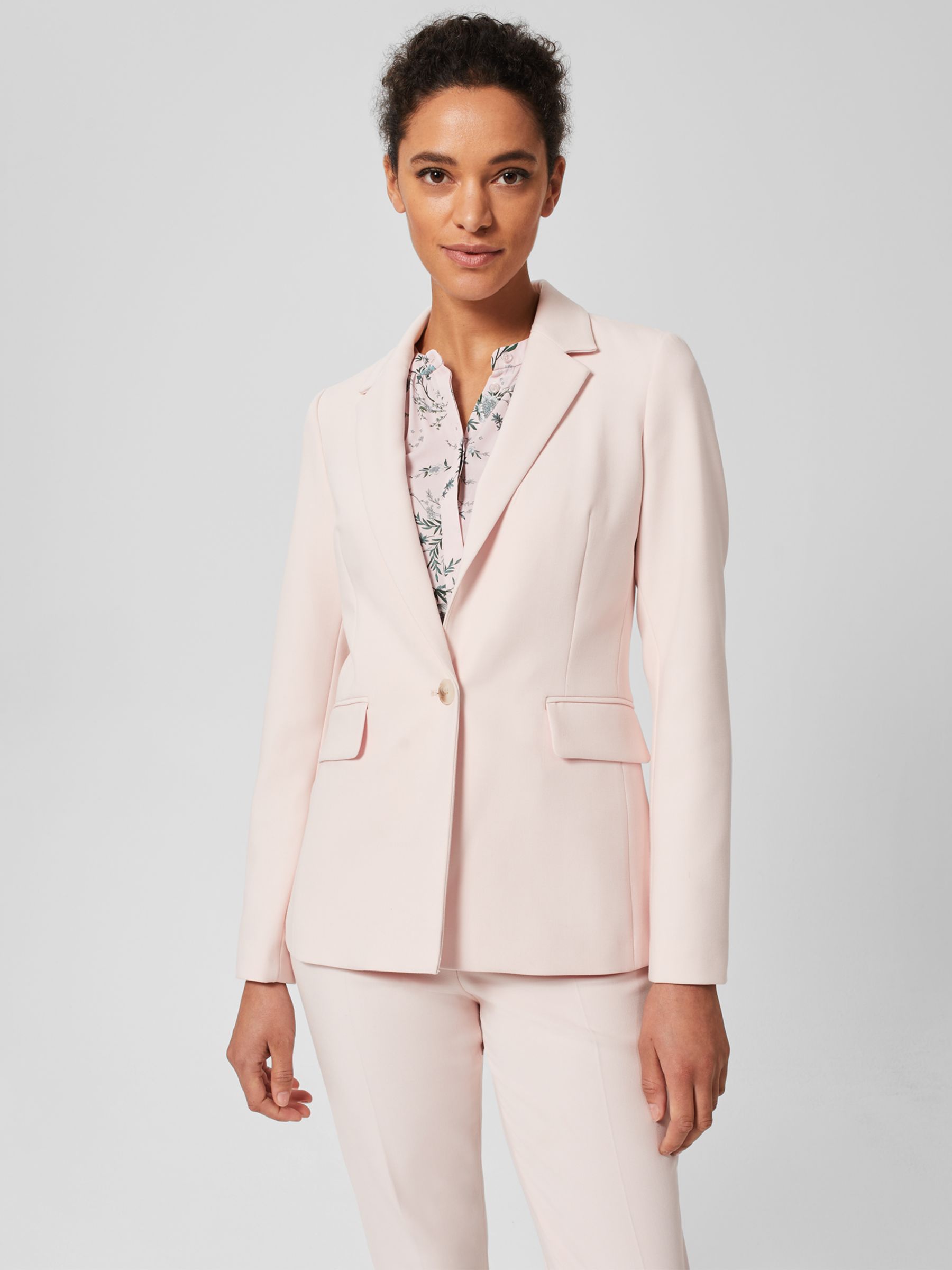 Phase Eight Petite Eira Trousers, Soft Pink at John Lewis & Partners