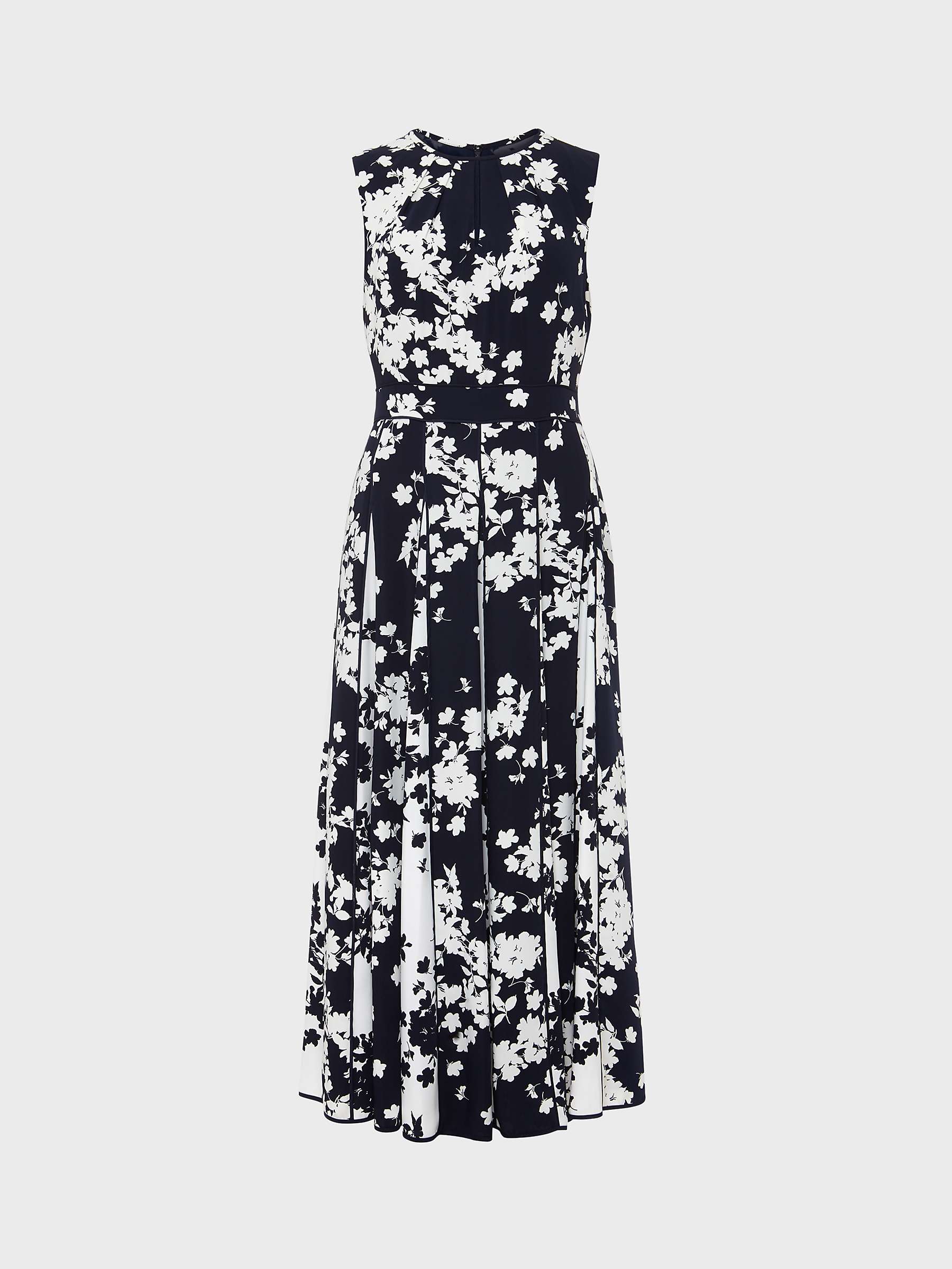 Buy Hobbs Angelica Floral Print Dress, Midnight/Ivory Online at johnlewis.com
