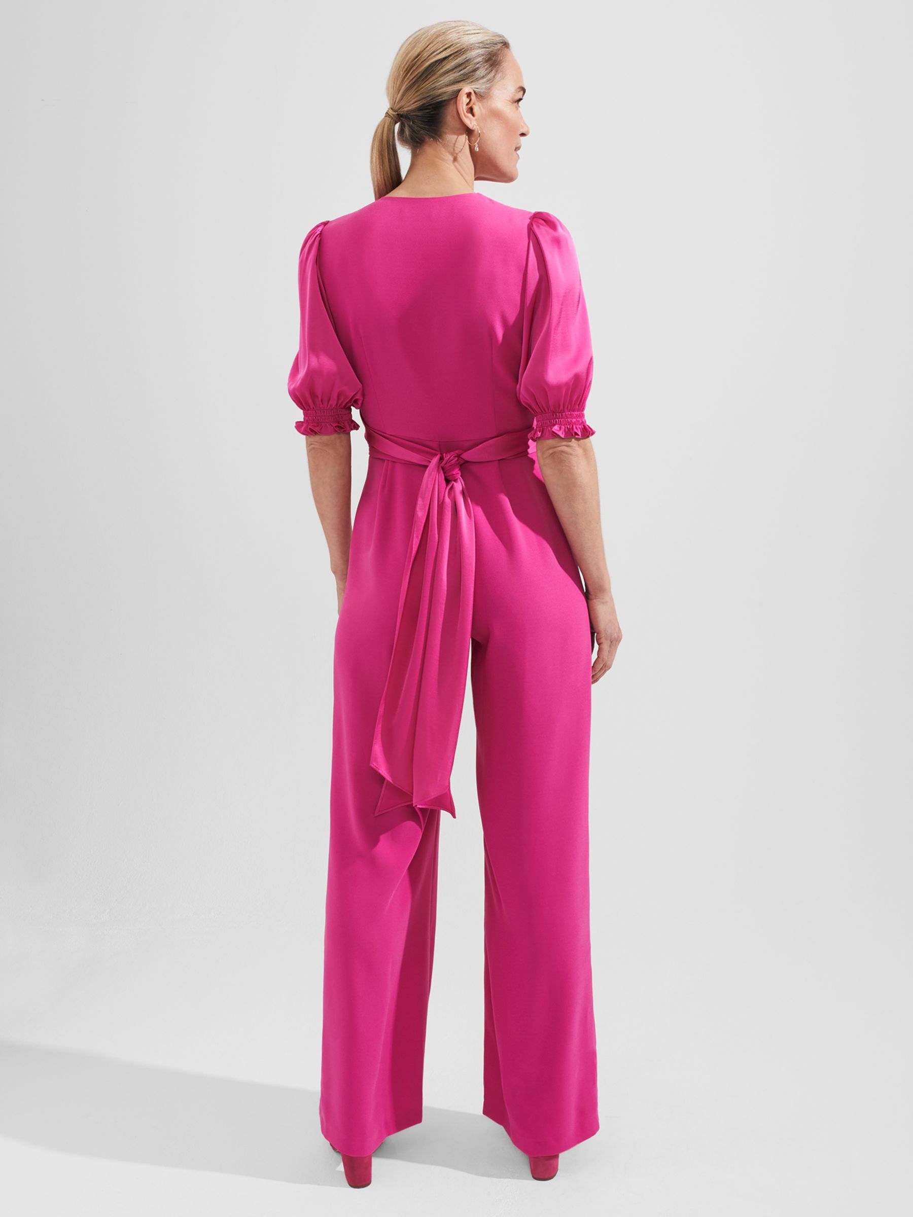 Hobbs Lenora Jumpsuit, Pink at John Lewis & Partners
