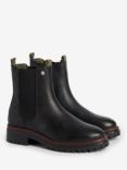 Barbour Evie Leather Chelsea Boots, Black