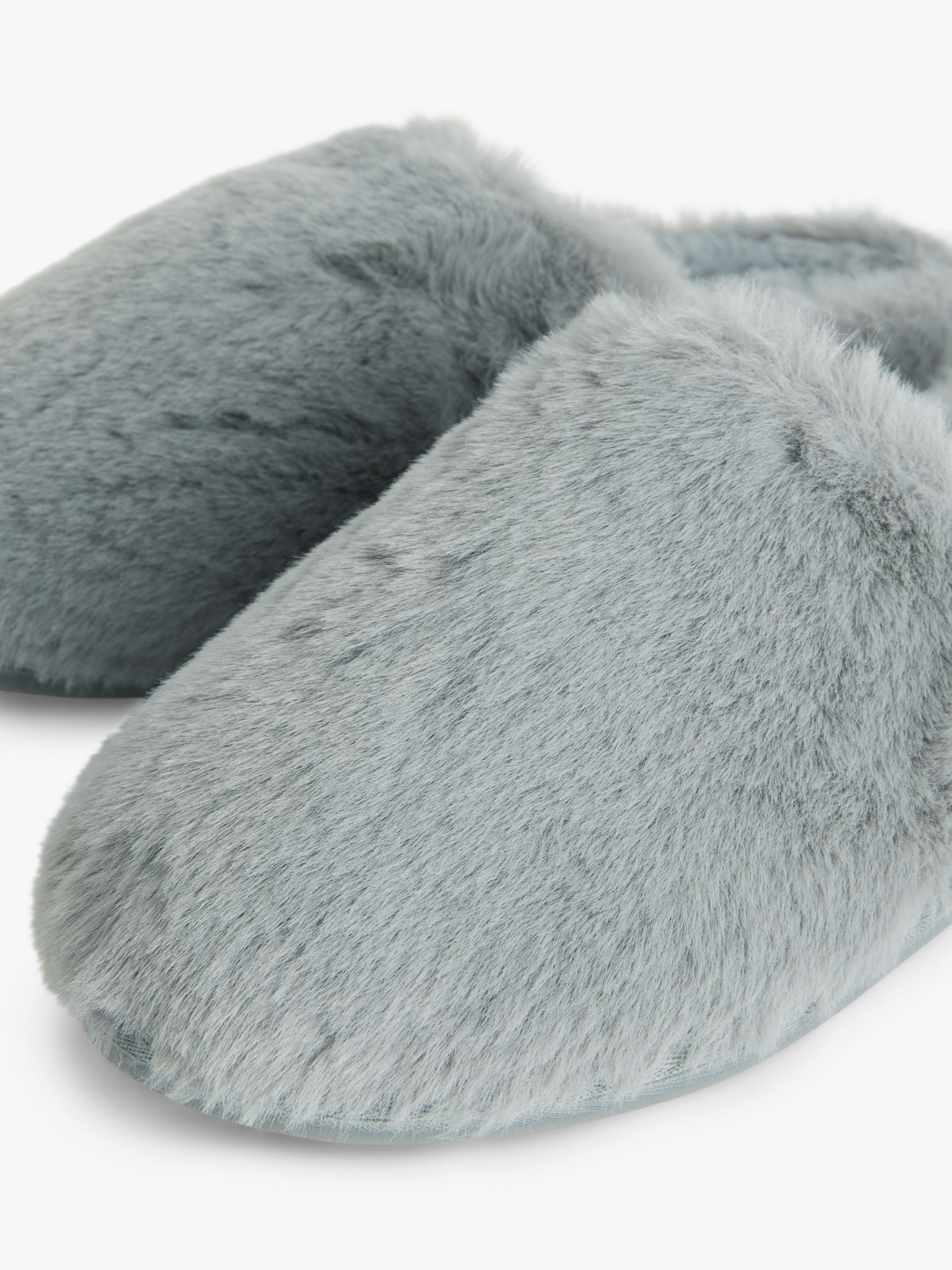 John Lewis Waffle Memory Foam Mule Slippers, Off White at John