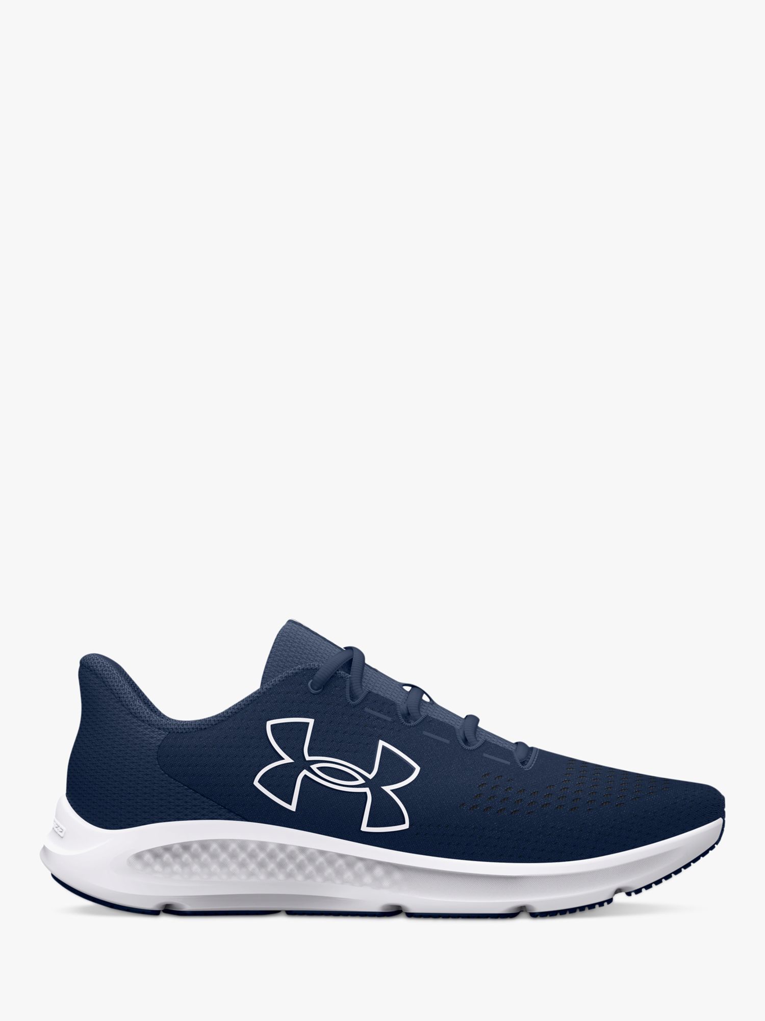 Under Armour Charged Pursuit 3 Big Logo Men's Running Shoes,  Academy/Academy/Wht at John Lewis & Partners