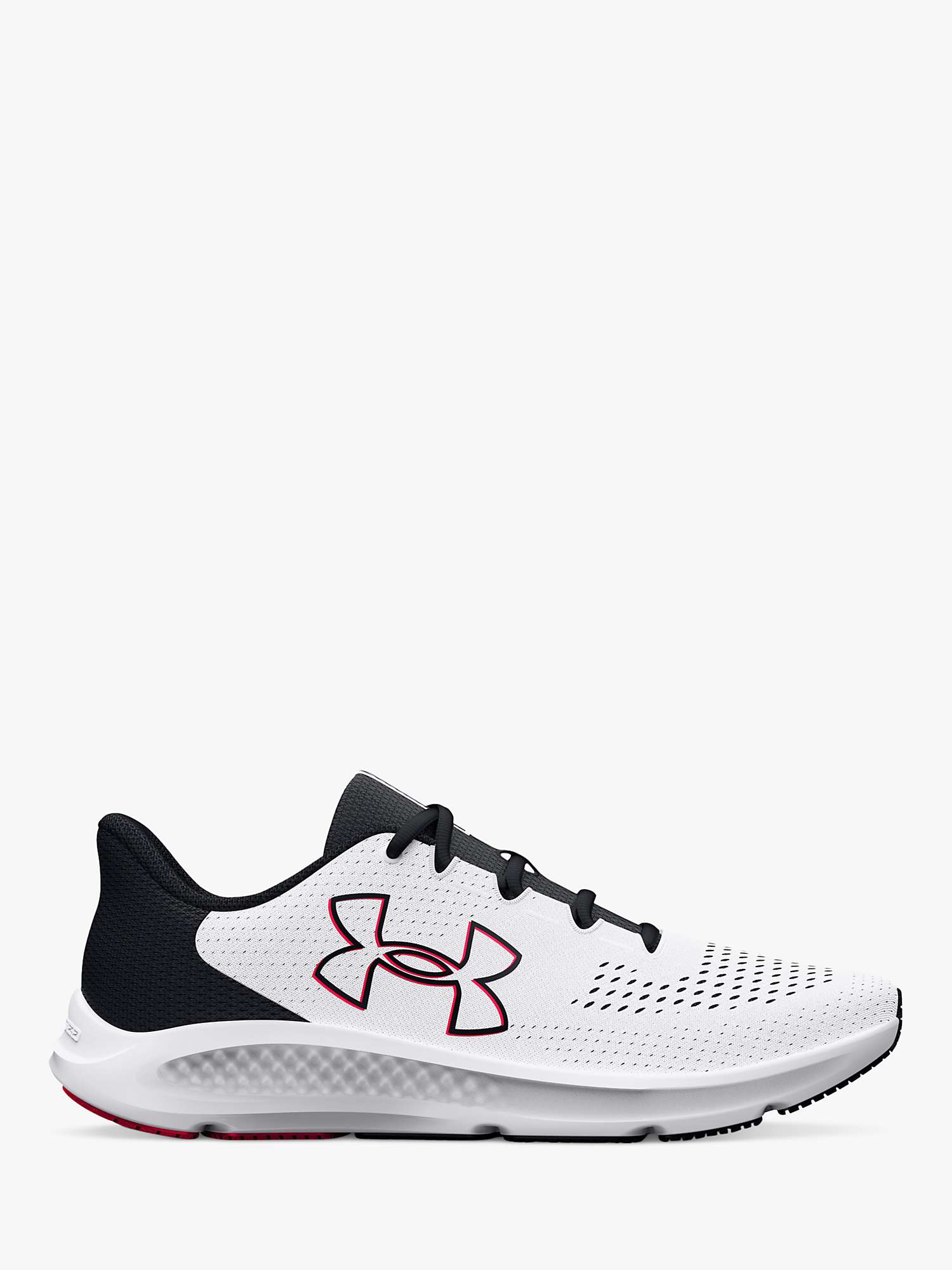 Under Armour Charged Pursuit 3 Men's Running Shoes, White/Black/Red at ...