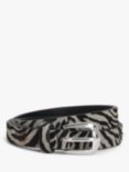 John Lewis Sarah Smart Daytime Leather Belt, Zebra