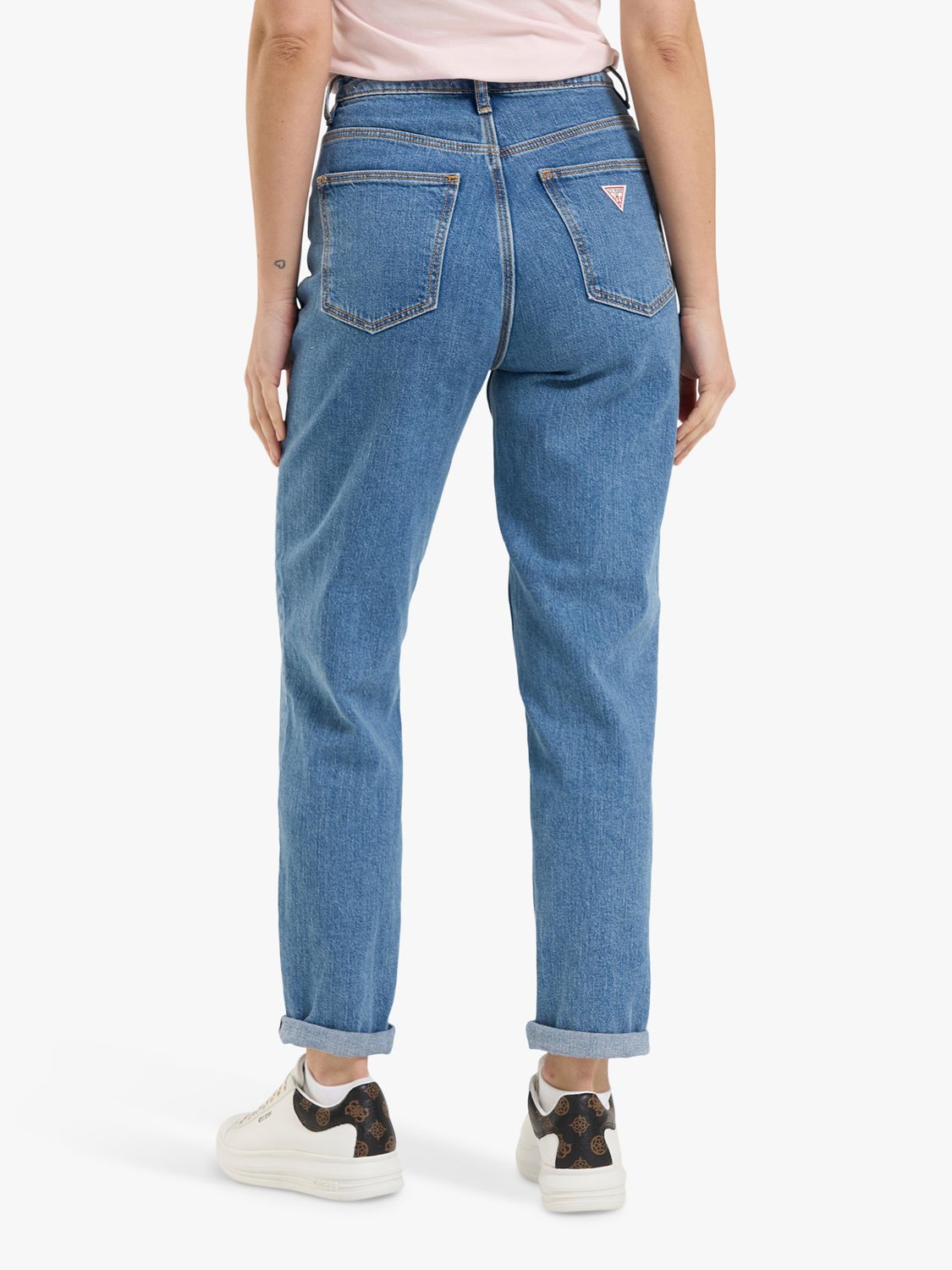 GUESS Mom Demin Jeans, Authentic Mid at John Lewis & Partners