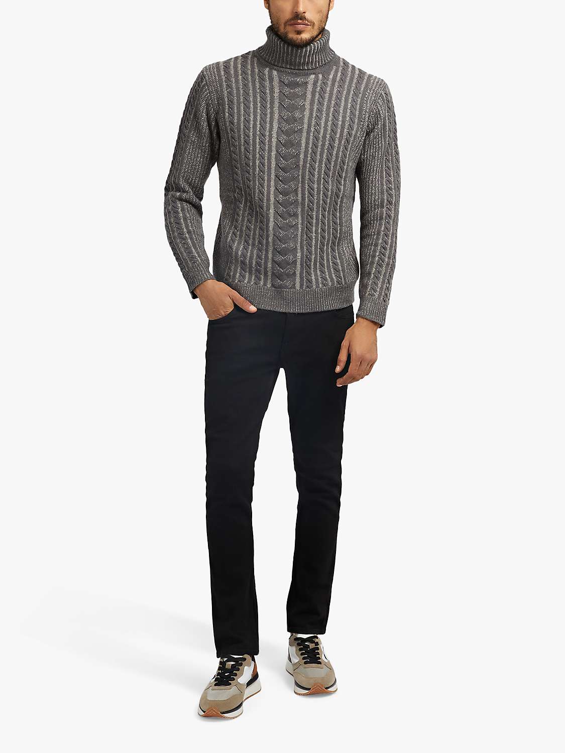 Buy GUESS Miami Skinny Fit Jeans, Carry Black Online at johnlewis.com